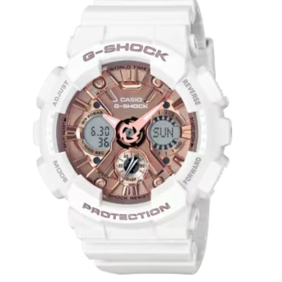 G-Shock Accessories - G-SHOCK WATCH WOMENS (White/Rose Gold Face)